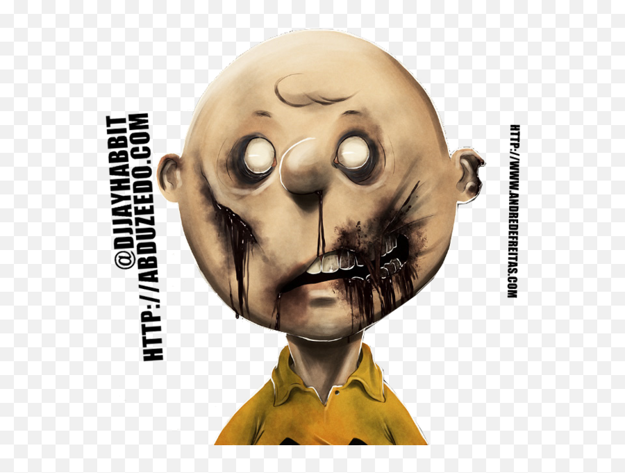 Evil Charlie Brown Psd Official Psds - Cartoon Characters As Zombies Emoji,Charlie Brown Emoji