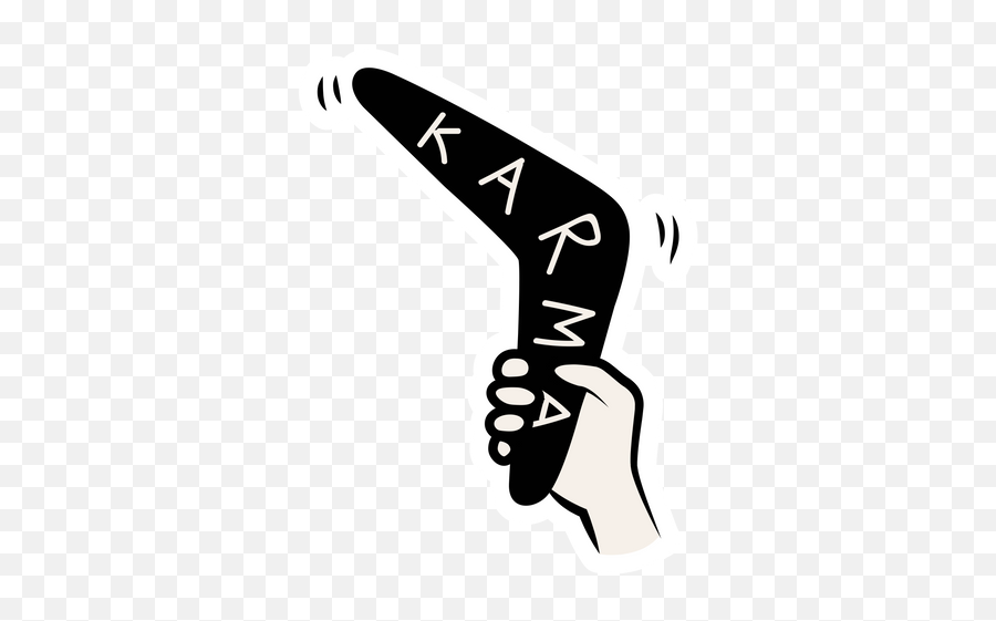Karmarang Sticker - Sticker Mania Karma Boomerang Emoji,Rock Horns Emoticon Chrome