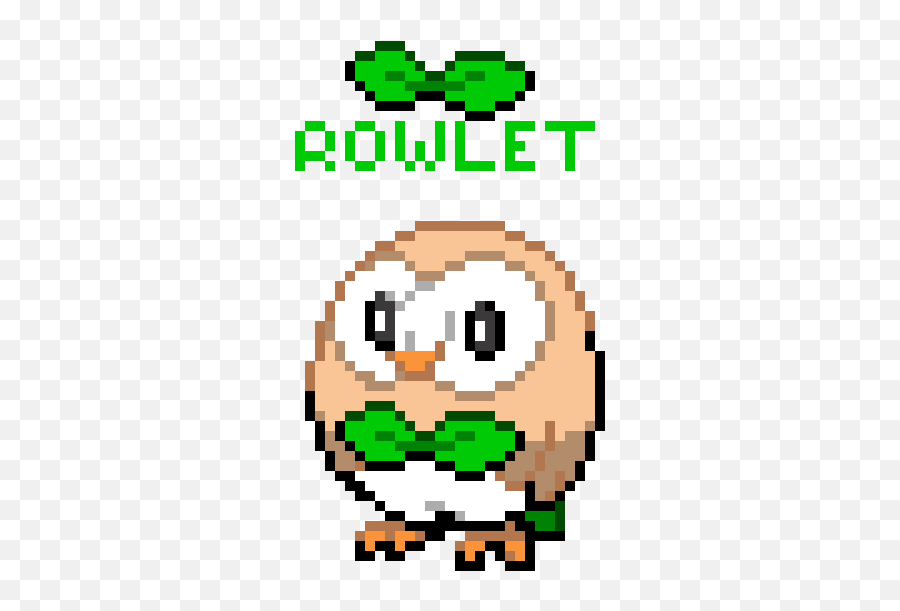 Pixel Art Gallery - Rowlet Pixel Art Emoji,Peter Griffin With Emoticons