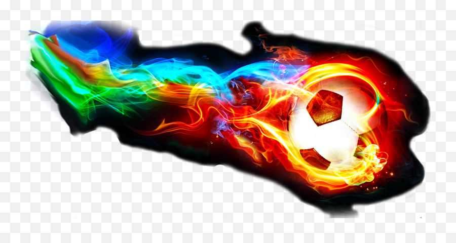 Futbol Png - Representación De Jugadores De Fútbol Soccer Fire Soccer Ball Emoji,Emojis De Notas Musicales