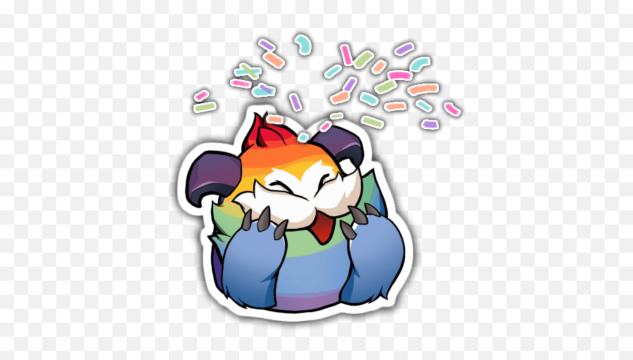 Free Rainbow Poro Guardian And Poro - Legends Of Runeterra Pride Poro Emoji,League Of Leagends Emojis