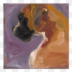 Contemporary Painted Portrait Orange - Picture Frame Emoji,Contemporary Artists Who Work With Emotions