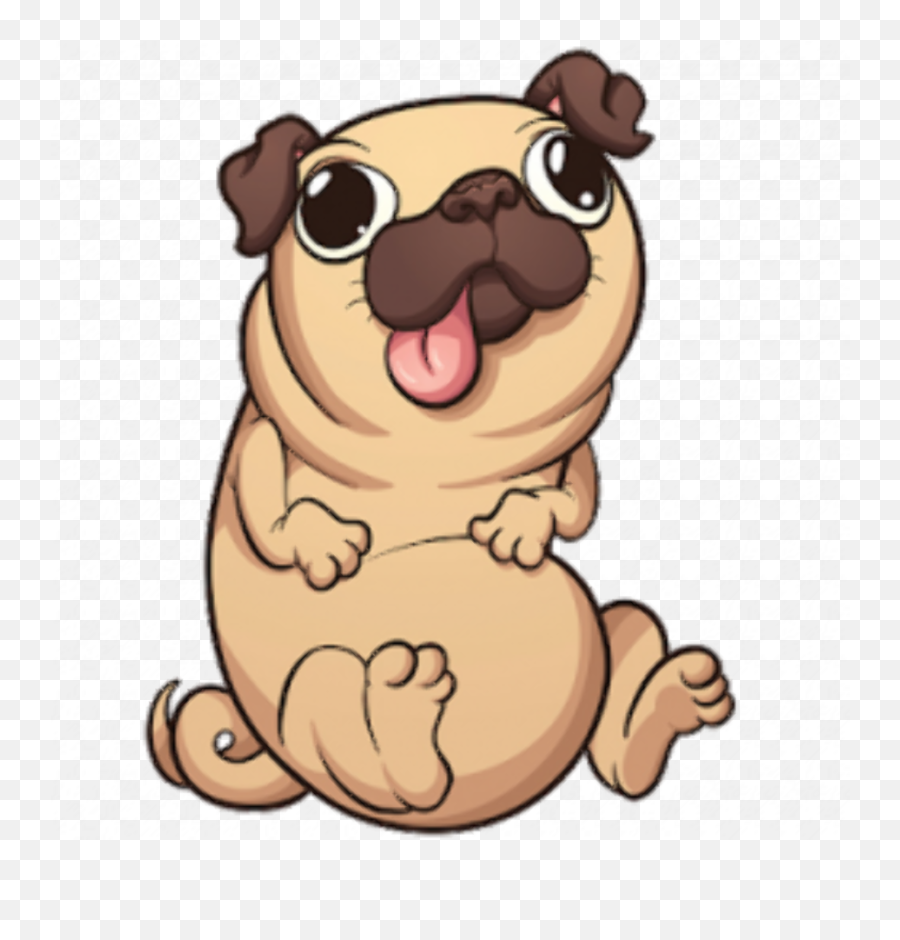Dabbing Pug Wallpaper - Pug Clip Art Emoji,Puglie Pug Emojis