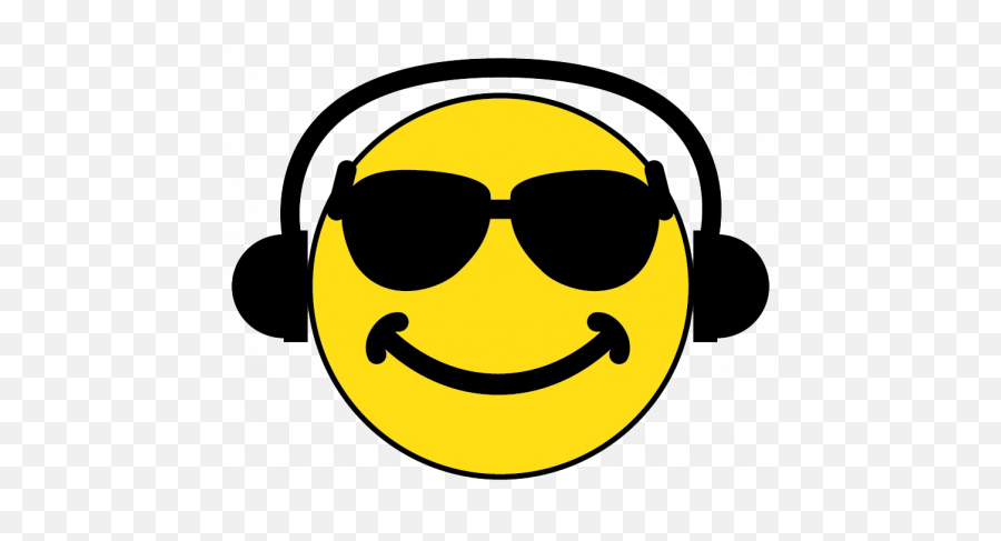 Shades Fm - Smiley Face With Headphones Png Emoji,Emoticon Smiley Face Headphones