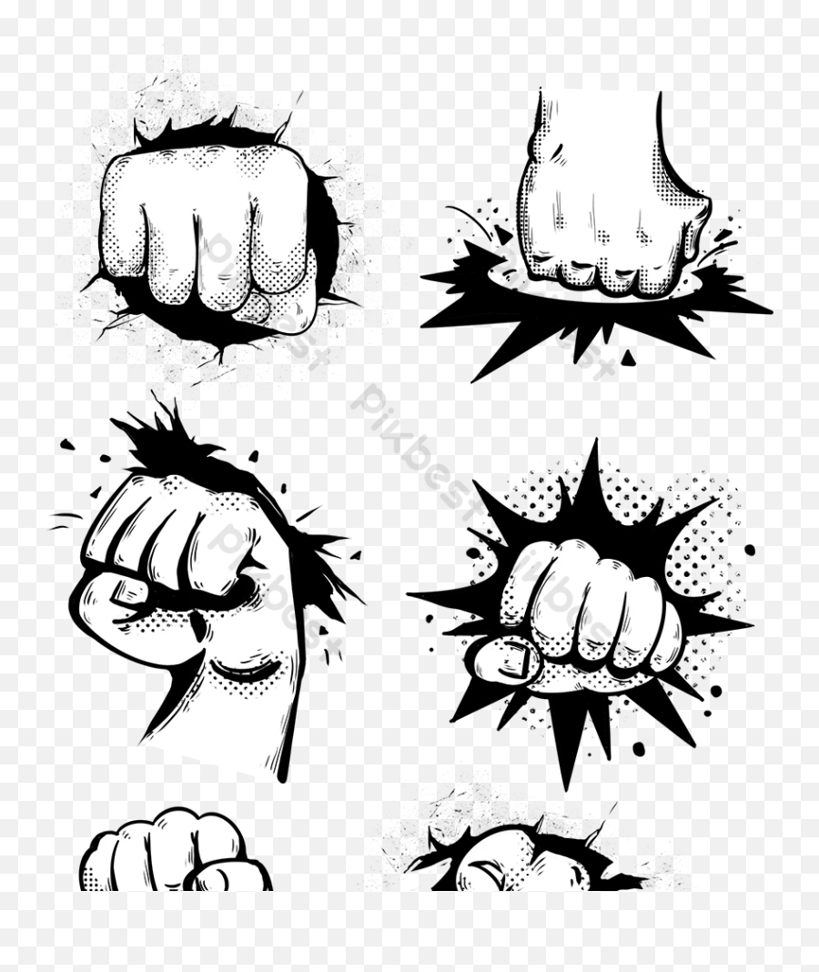 Gave The Fist Element Png Images Psd Free Download - Pikbest Dot Emoji,Colored Fist Emoji