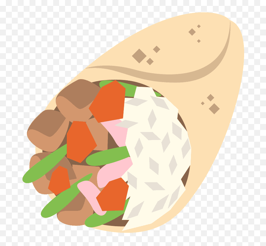 Burrito Emoji Clipart Free Download Transparent Png - Transparent Background Cartoon Burrito Clipart,New Iphone Emojis Transparant