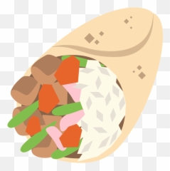 Burrito Emoji Clipart Free Download Transparent Png - Transparent Background Cartoon Burrito Clipart,New Iphone Emojis Transparant