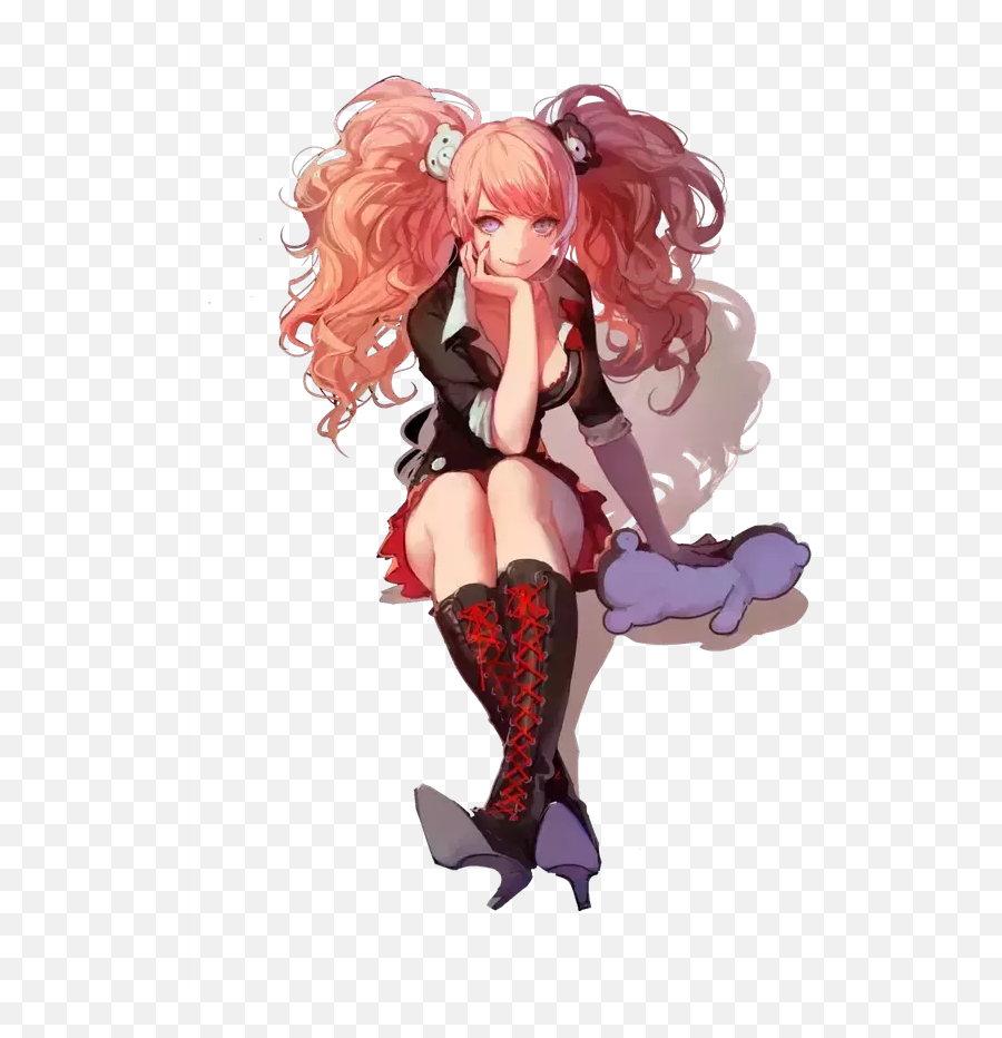 What Are Some Anime Characters Most People Tend To Either - Junko Enoshima Render Emoji,Anime Where The Mc Hides His Emotions