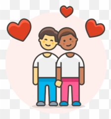 Couple Gay Head To Free Icon Of Lgbt - Gay Couple Icon Emoji,Gay Wave Emoticon