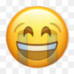 Emoji Sad Emojiedit Texmask Sticker - Wide Grin,Laughing Emoji Mask Meme