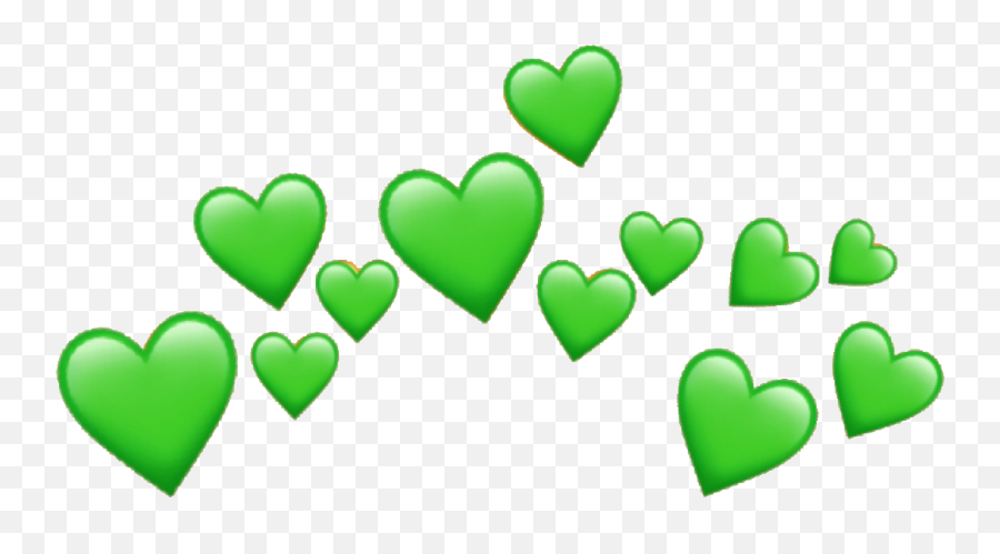 Green Heart Crown Png Clipart - Heart Emoji Png,The Beatitudes Using Emojis