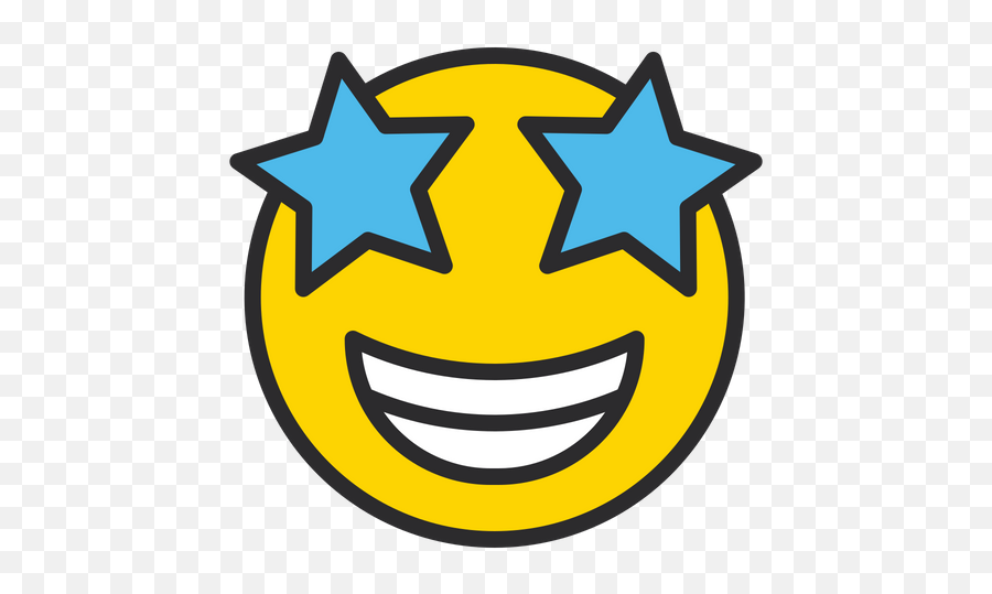 Star Struck Emoji Icon Of Colored - Star Eyes Emoji Icon,Star Eyes Emoji