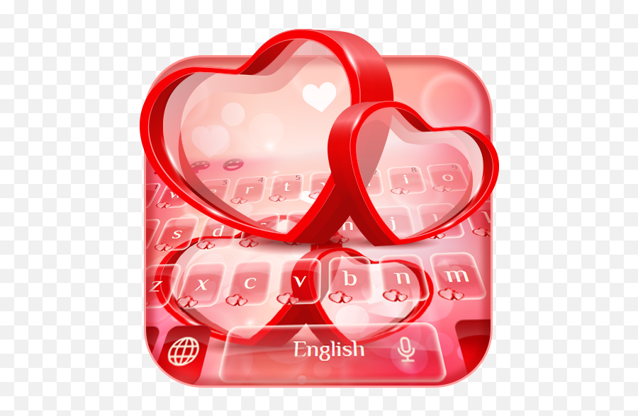 Romantic Love Heart Keypad 10001002 - Girly Emoji,Shiny Heart Emoji