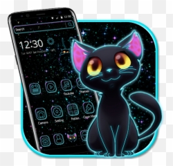 Dark Night Neon Cat Theme Apk 112 - Download Apk Latest Emoji,'nyan' Followed By Cat Emojis Mean