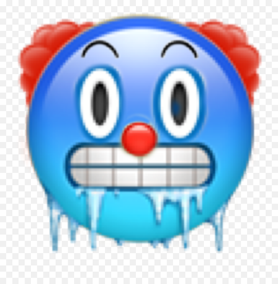 Emoji Iphone Winter Clown Sticker - Happy,Winter Emoji