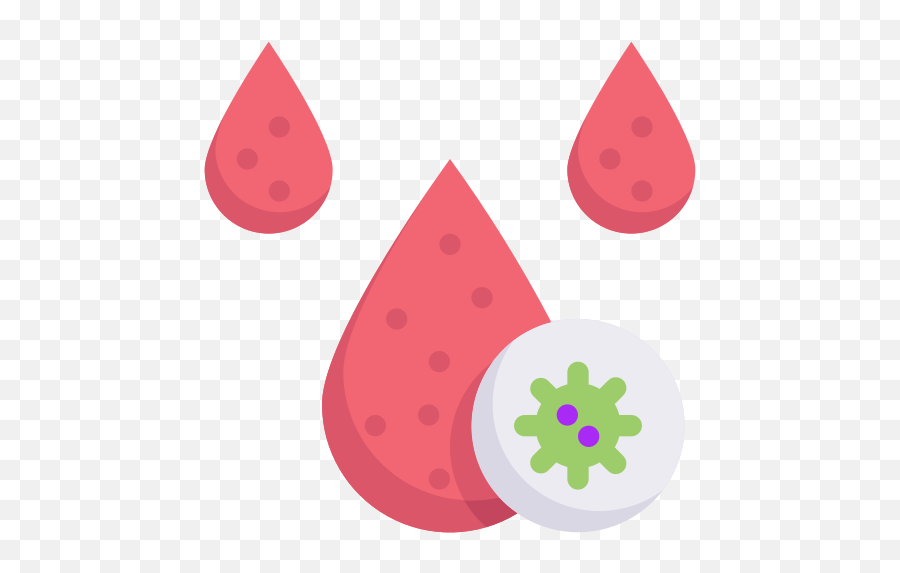 Blood Drop Virus Free Icon Of Virus Transmission Flat Emoji,Blood Emoticons