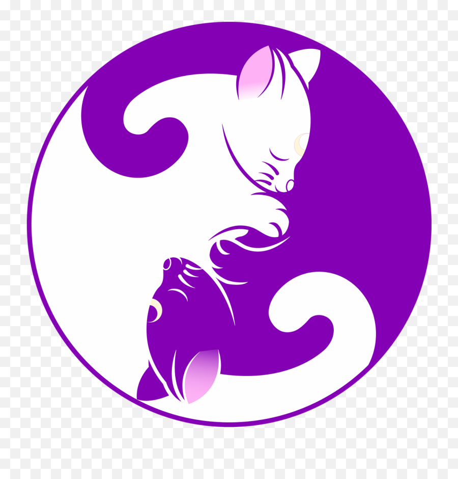 Cat Yin Yang Kitten Symbol Png Picpng Emoji,Cat Face Emoticon Png