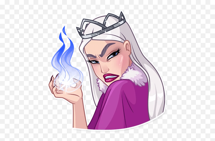 Snow Queen Stickers - Live Wa Stickers Emoji,Snow Woman Emoji