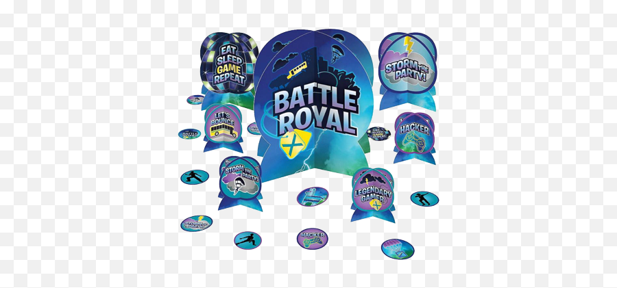 Fortnite Battle Royal Table Decorating - Deco Table Fortnite Emoji,Emoji Party Kit