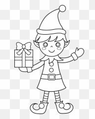 Christmas Elves Colouring Pages - Christmas Elf Coloring Pages Emoji,Emoji Color Sheets