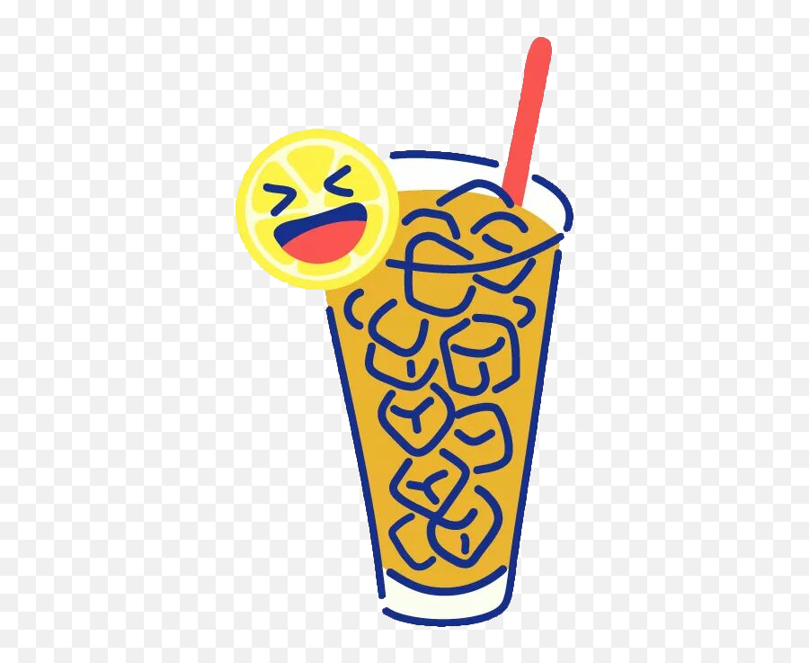 Lemontea Emoji Sticker By Monchhichi U003dy - Vertical,Drinking Emoji