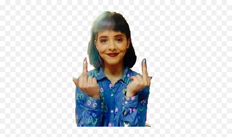 Melanie Martinez Flipping Yall Off Sticker By Viv - Sign Language Emoji,Finger Flipping Off Emoji