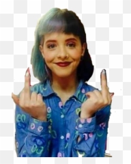 Melanie Martinez Flipping Yall Off Sticker By Viv - Sign Language Emoji,Finger Flipping Off Emoji