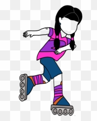 Clipart Family Roller Skating Clipart - Rollerblader Emoji,Roller Skating Emoticon