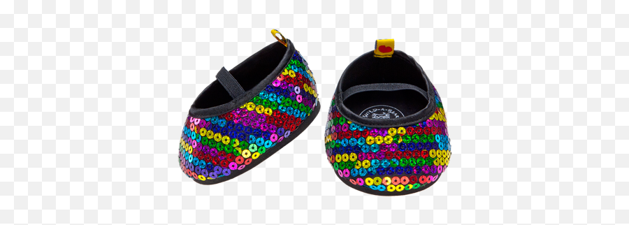 Rainbow Sequin Flats - Buildabear Workshop Us Build A Build A Bear Rainbow Shoes Emoji,Skechers Twinkle Toes Emoji