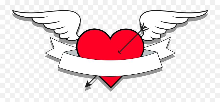Heart Wing Png With Transparent Background - Coração Com Asas Png Emoji,Wing Emoji Copy And Paste
