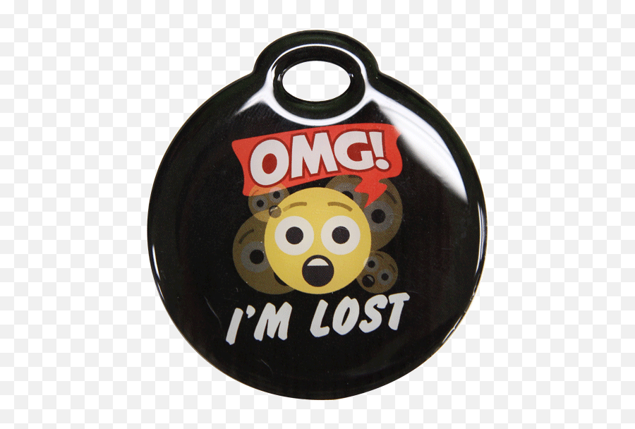 Emoji Luggage Tags - Happy,Lost Emoji