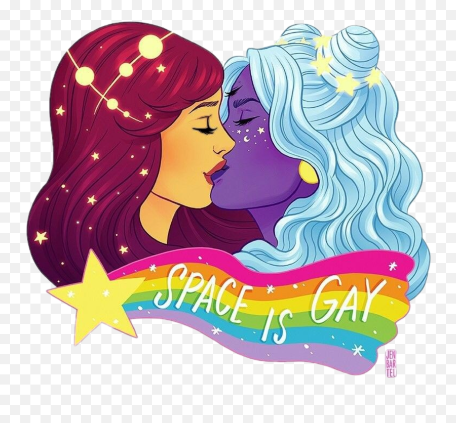 I Am Glad Gay Is A Thing Sticker By Top - Lesbian Pride Art Emoji,Gay Kissing Emoji