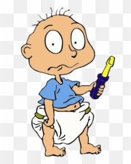 Rugrats Character Tommy Pickles Holding Screwdriver - Tommy Tommy Pickles Screwdriver Diaper Emoji,Screwdriver Emoji
