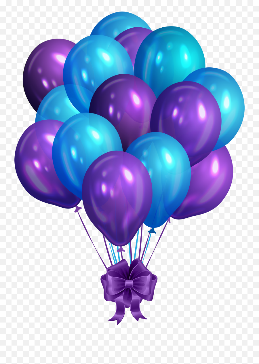 Balloon Clipart - Birthday Purple Balloon Png Emoji,Emoji Balloons Wholesale