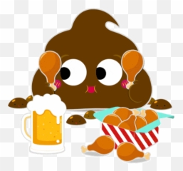 Poop Cute Sticker - Beer Glassware Emoji,Emotion Brown