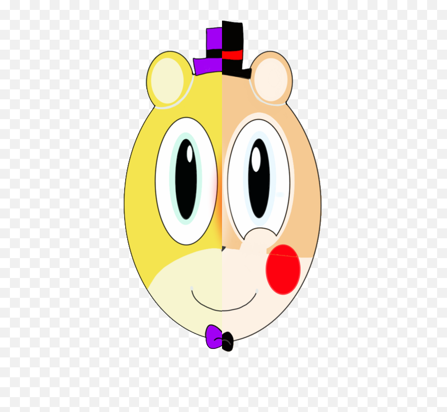 Fnaf Two Sides Face Of Fredbear - Fnaf Nightmare Fredbear X Toy Freddy Emoji,Fnaf Emoticons