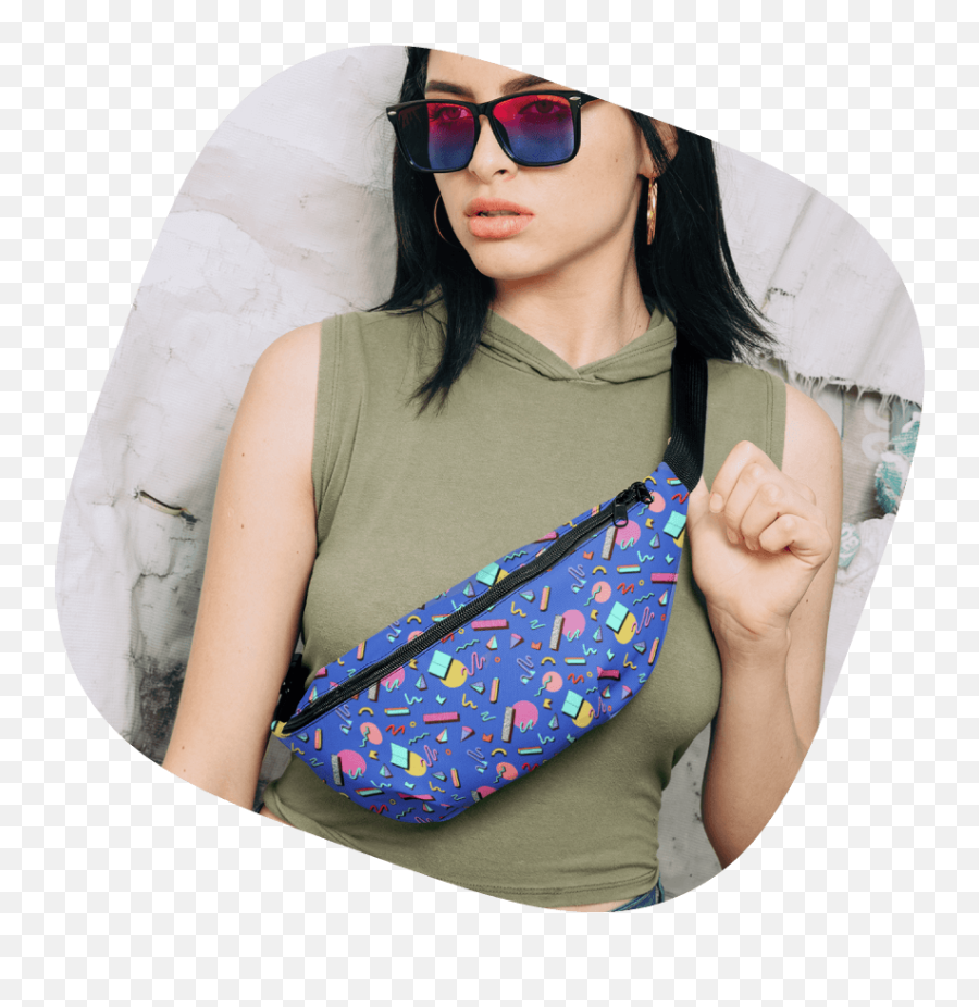 6 Reasons Why Fanny Packs Are The Best Bags Ever U2013 Printify - Eyeglass Style Emoji,Cute Emoji Backpacks