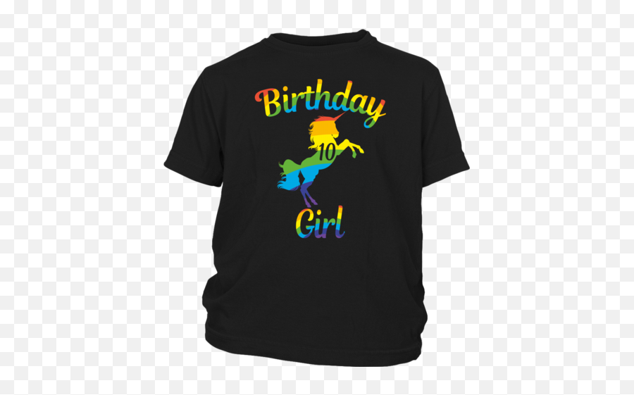 Children Unicorn 10th Birthday Girl Emoji,Emoji Birthday Girl Shirt
