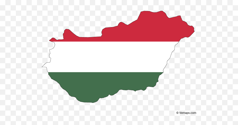 Flag Map Of Hungary Free Vector Maps Hungary Hungary - Hungary Map Vector Flag Emoji,Italian Flag Emoji