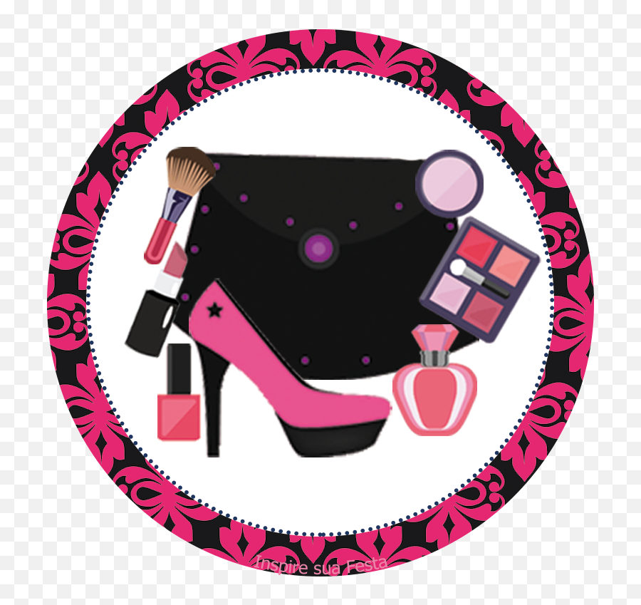 Fiesta De Maquillaje Wrappers Y Toppers Para Cupcakes Para - Printable Make Up Topper Emoji,Emoticon Con Birrete