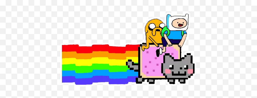 Nyan Cat Desktop Wallpaper Animation - Animation Png Nyan Cat Emoji,Lazy Anime Cat Emoticon