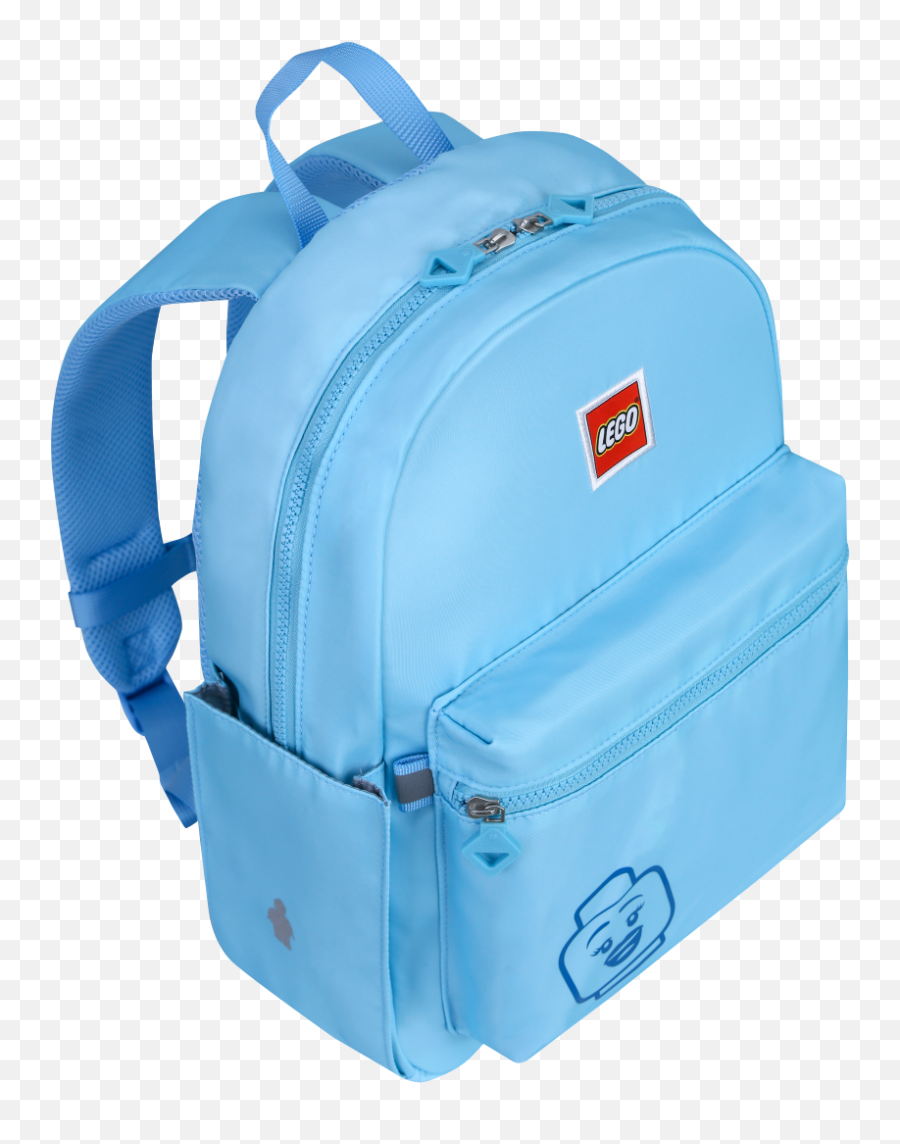 Lego Backpack Minifigures Emoji Pastel Blue Tribini Joy Large - Solid,Blue Shopping Bag Emojis