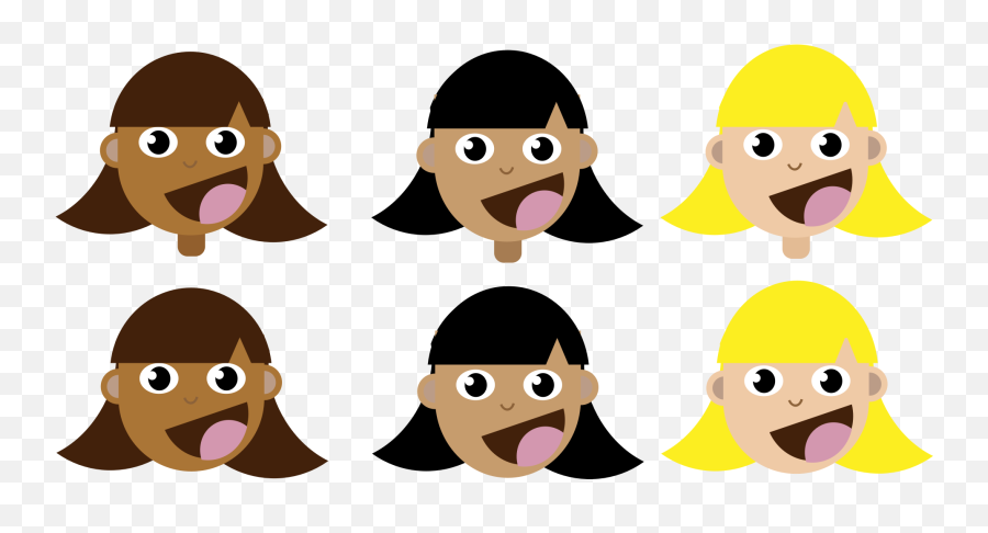 With Straight Hair Clipart - Dark Hair Light Hair Clip Art Emoji,Natural Hair Emoji