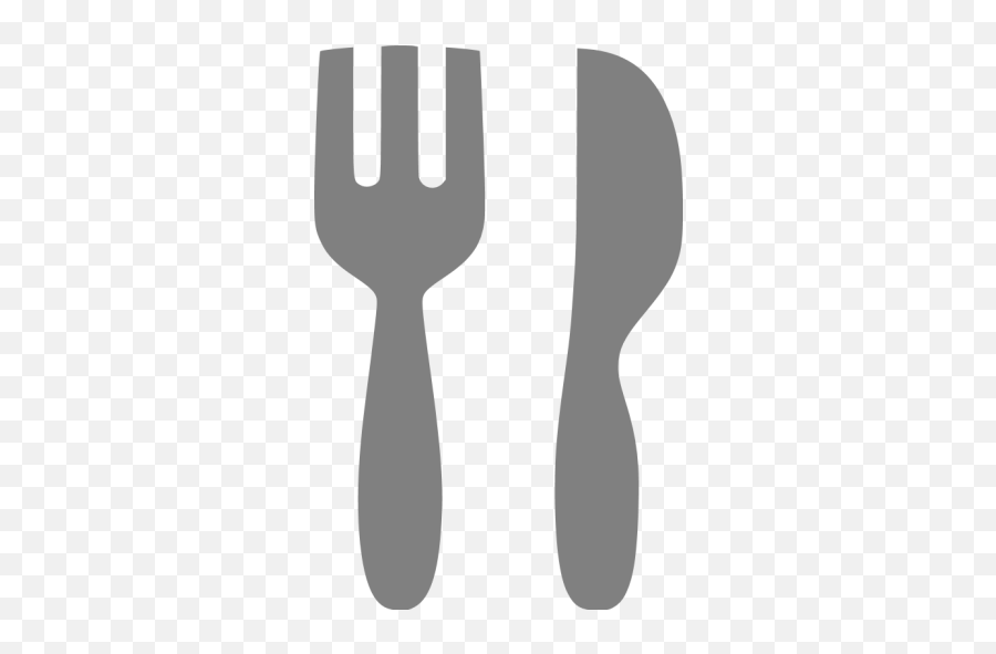 Gray Restaurant 3 Icon - Fork And Knife Icon Grey Emoji,Knife And Fork Emoticon