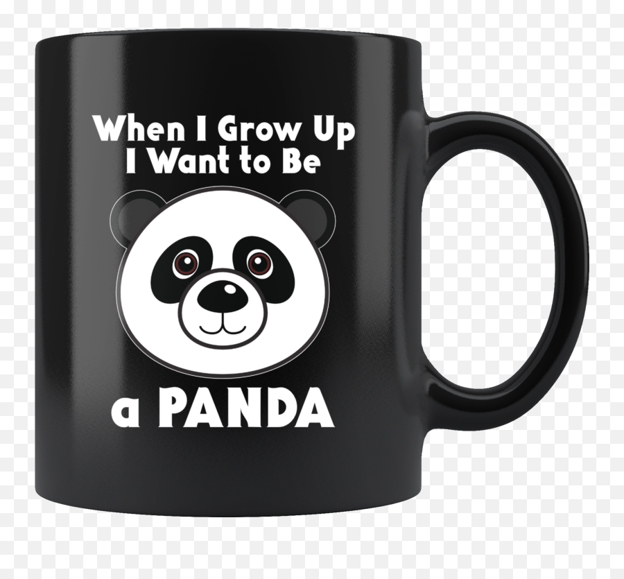 Panda When I Grow Up Cute Animal Bear Coffee Mug - Granja La Familia Emoji,Panda Bear Emoticon