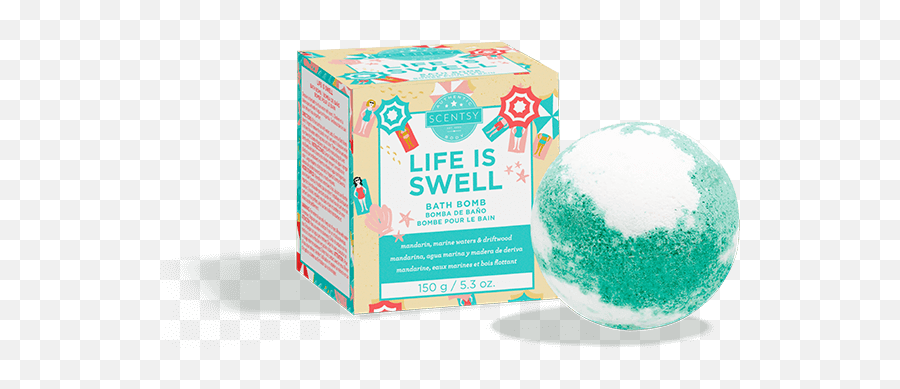 Life Is Swell Scentsy Bath Bomb - Scentsy Emoji,Upsr Swelling Of Emotion