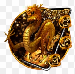 Sparkling Golden Dragon Theme U2013 Apps On Google Play - Dragon Emoji,Armadillo Emoji