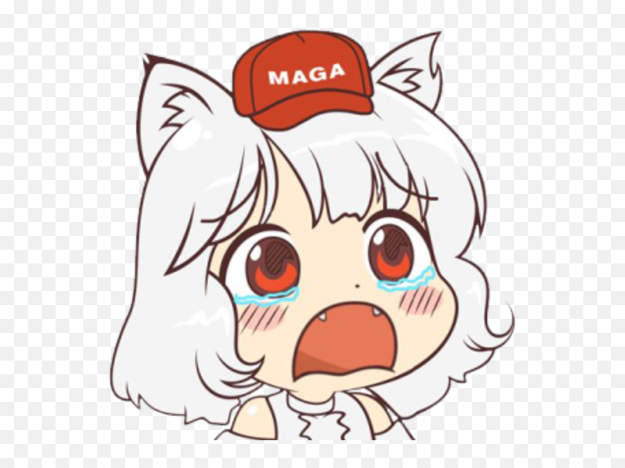 Awoo Sad - Make America Great Again Drawing Emoji,Awoo Emoji