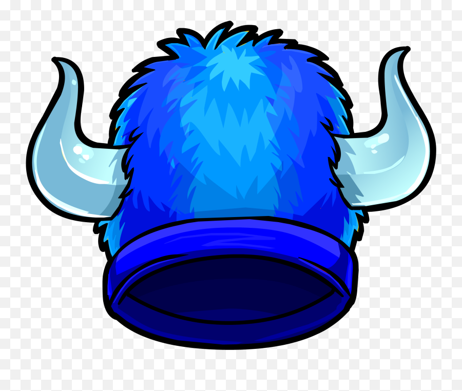 Blue Fuzzy Viking Hat Emoji,Viking Helmet Emoji