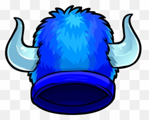 Blue Fuzzy Viking Hat Emoji,Viking Helmet Emoji
